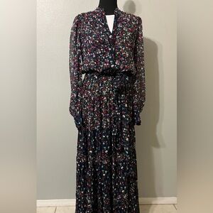 MNG Maxi length flower print dress. Pre-Owned Condition-Very Good. Size 4/S